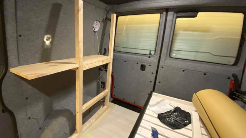 Building camper van interior